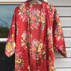 Red Komono style robe